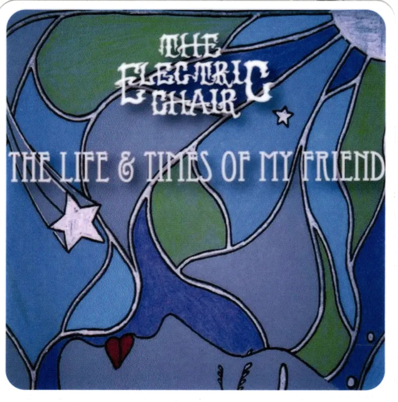 The Electric Chair Life and Times 4"x4" (Sticker)