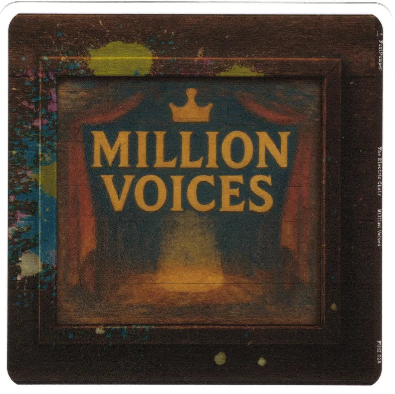 The Electric Chair Million Voices 4"x4" (Sticker)