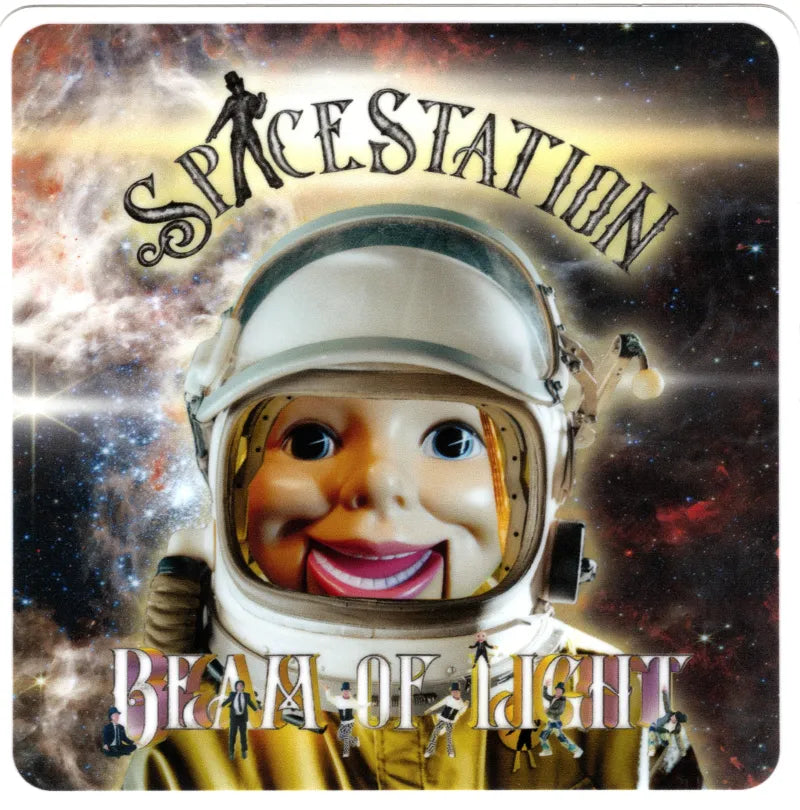 SpaceStation Beam of Light 4"x4" (Sticker)